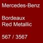 Preview: Mercedes-Benz, Bordeaux Red Metallic, 567 / 3567.